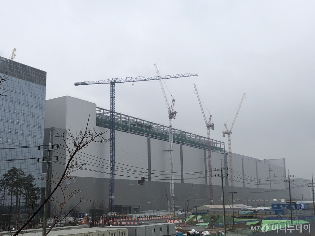 삼성전자 평택 반도체사업장 제2라인 건설현장. /사진=이정혁 기자