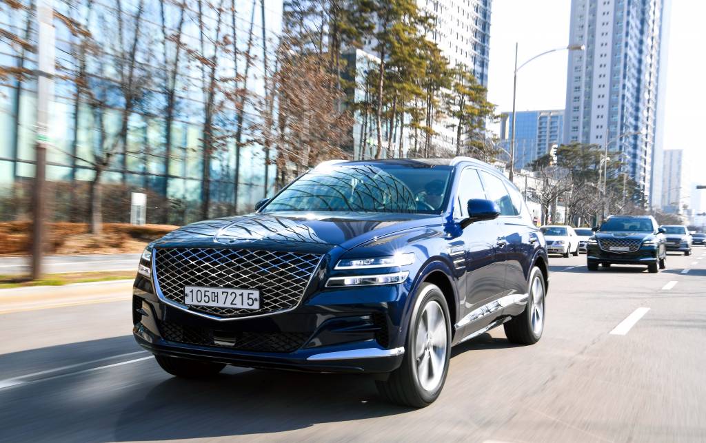 현대차그룹 제네시스 SUV 'GV80' 주행 사진 /사진제공=제네시스
