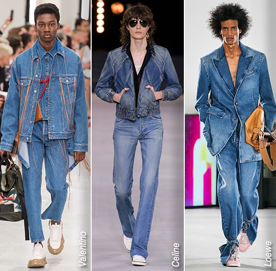 발렌티노, 셀린느, 로에베 2020 S/S 남성복 컬렉션/사진=각 브랜드