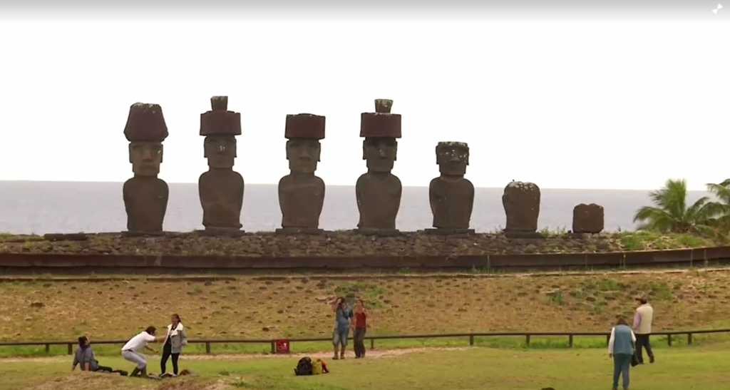 모아이 석상. /사진=로이터