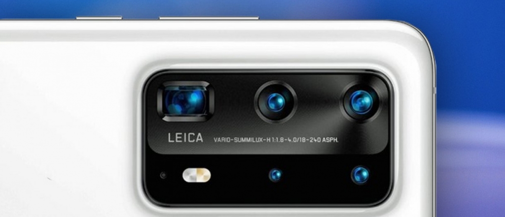 화웨이 P40 프리미엄. 후면 펜타 카메라가 적용됐다. /사진=GSM아레나