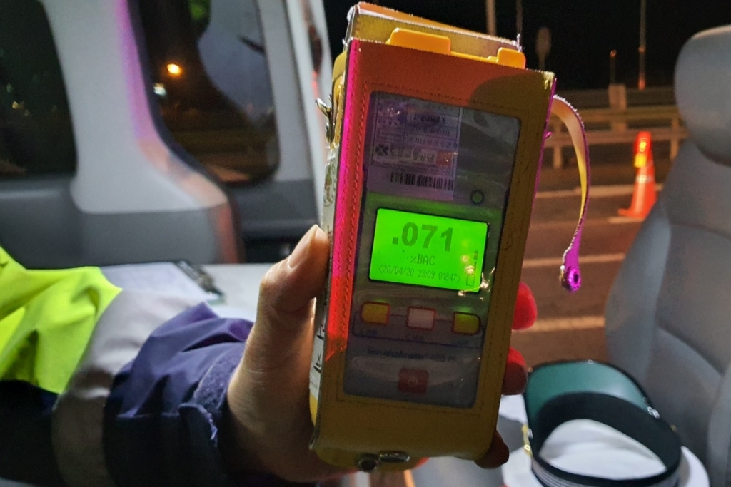 50대 운전자는 '면허정지 100일'에 해당하는 혈중알코올농도 0.071%가 측정됐다. /사진=김남이 기자