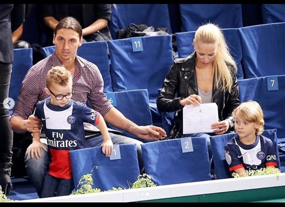 즐라탄 이브라히모비치 가족들. /사진=헬레나 세예르 인스타그램 캡처