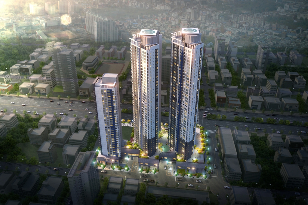 '뉴센트럴 두산위브 더제니스' 조감도/사진= 두산건설