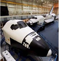 존슨우주센터 우주왕복선 모형/사진=존슨우주센터