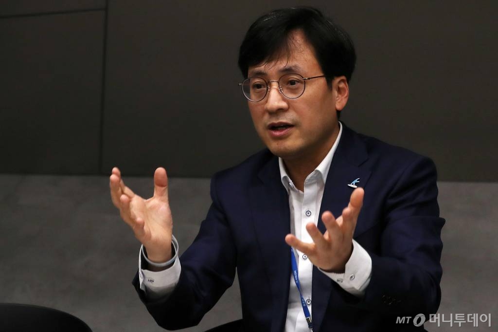 이무석 코오롱인더스트리 연료전지사업담당 상무. /사진=김휘선 기자 hwijpg@