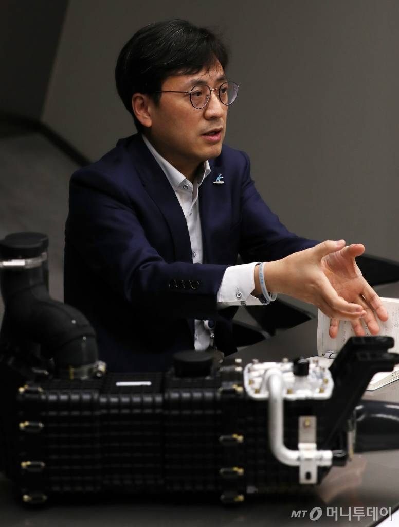 이무석 코오롱인더스트리 연료전지사업담당 상무. /사진=김휘선 기자 hwijpg@