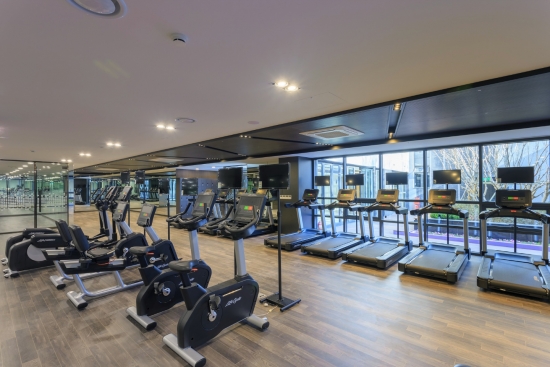 반포센트럴자이 단지 내 피트니스 센터 /사진제공=GS건설