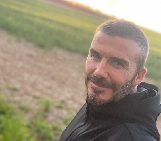 베컴이 14일 공개한 셀카. /사진=베컴 SNS 캡처