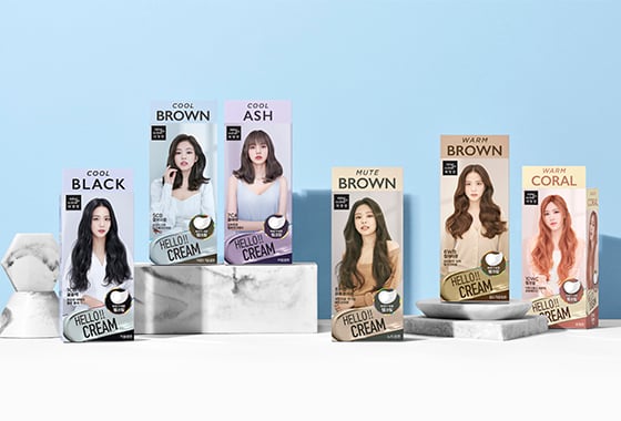 미쟝센 헬로크림 셀프 염색약 6종/사진제공=미쟝센