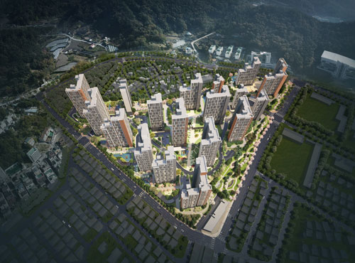 'e편한세상 대전 에코포레' 조감도.