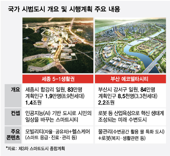 국가 시범도시 개요 및 시행계획 주요 내용./그래픽=최헌정 디자인기자