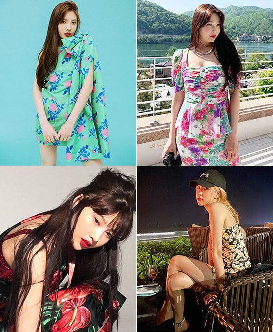 그룹 레드벨벳 조이, 블랙핑크 로제/사진=각 스타 인스타그램