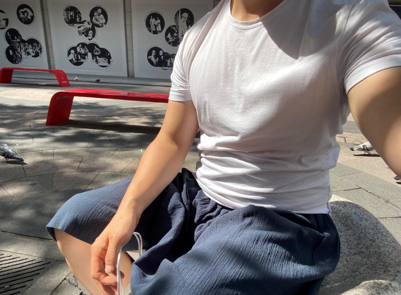 내 바지야, 고생이 많다./사진=남형도 기자