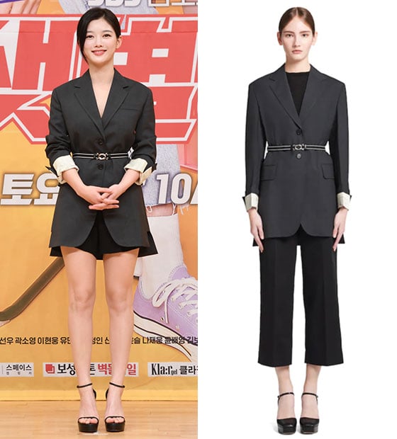 배우 김유정/사진=SBS, 프라다 공식 홈페이지