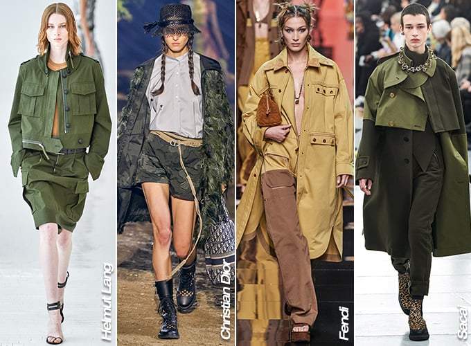 Helmut Lang, Christian Dior, Fendi 2020 S/S 컬렉션, Sacai 2020 남성복 컬렉션/사진=각 브랜드