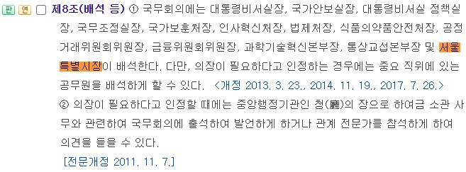 국무회의 규정 배석 규정.