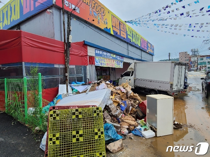 5일 오전 찾은 용인 백암면 한 마트. © 뉴스1 이상학 기자