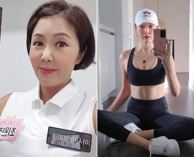 배우 최완정, 모델 한혜진/사진=최완정, 한혜진 인스타그램