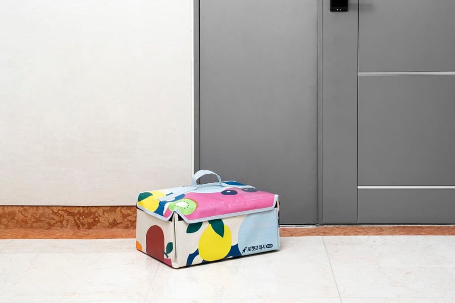 재활용 가능한 보냉백을 활용해 배송 쓰레기를 없애고 있는 쿠팡의 신선식품 배송 서비스 ‘로켓프레시'/사진제공=쿠팡