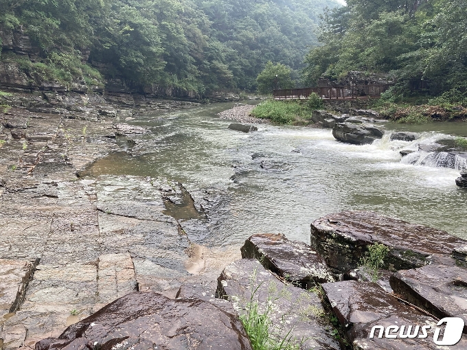 울주군 천전리 공룡발자국.© 뉴스1