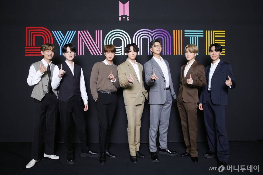 방탄소년단 '다이너마이트' 미디어데이 /사진제공=빅히트엔터테인먼트