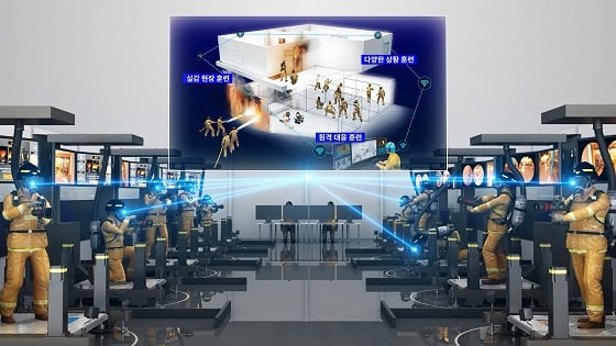 네트워크 기술 고도화 시 구현 가능한 대규모 가상 집체교육/사진=ETRI