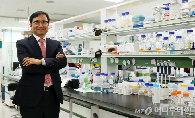 신용철 아미코젠 대표 인터뷰 / 사진=김휘선 기자 hwijpg@