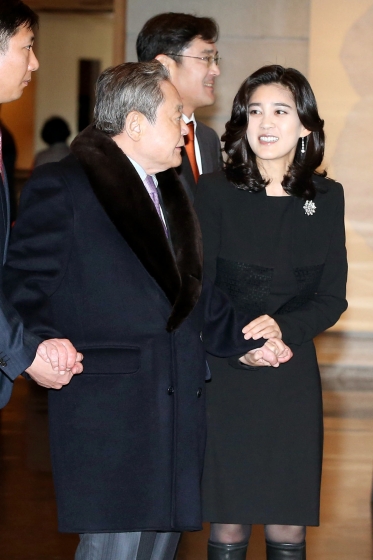 2014년 1월 삼성 신년 하례식에 참석한 이건희 삼성전자 회장. 같은 해 5월, 이 회장은 급성 심근경색증으로 쓰러진 뒤 6년 넘게 투병생활을 이어왔다. 2020년 10월25일 78세를 일기로 타계했다.