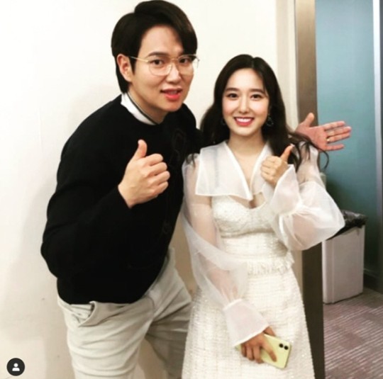 방송인 장성규(왼쪽)와 이혜성./사진=장성규 인스타그램