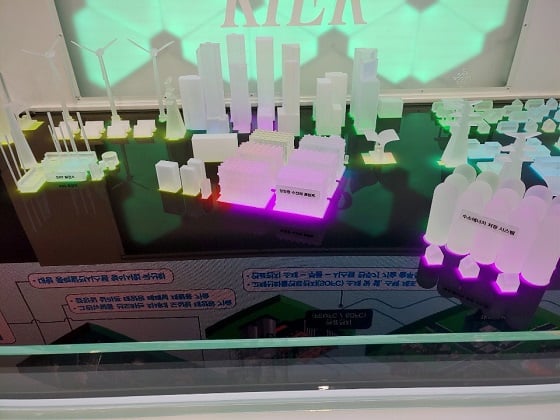 한국에너지기술연구원의 '미래 친환경 도시 종합 시스템'/사진=류준영 기자
