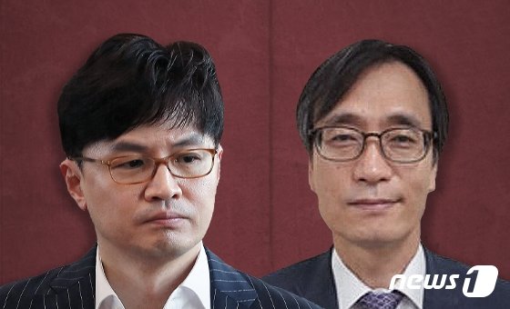 한동훈 검사장과 정진웅 광주지검 차장검사.(최수아 디자이너)/사진=뉴스1