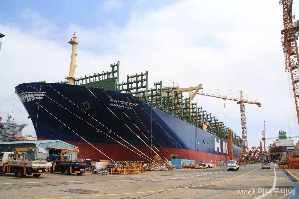 HMM 2만4000TEU급 컨테이너선 HMM헬싱키·르아브르 호 르포 / 사진=김훈남