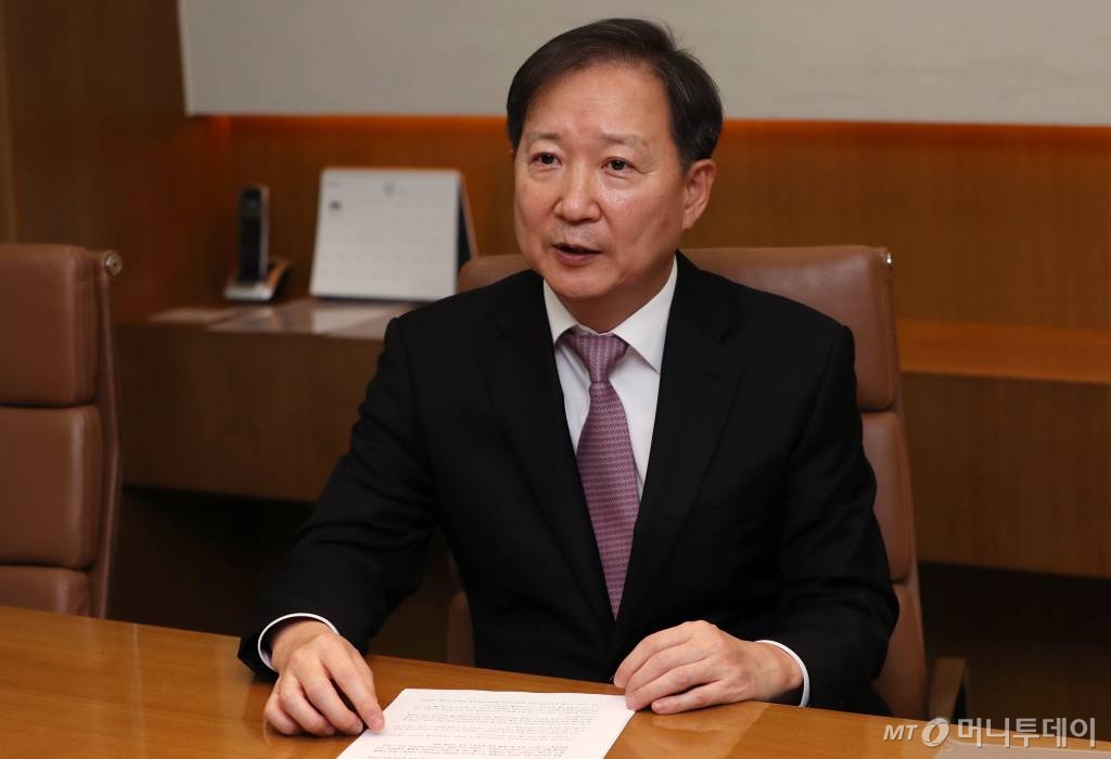 법무법인 화우 정진수 대표 인터뷰 / 사진=김휘선 기자 hwijpg@