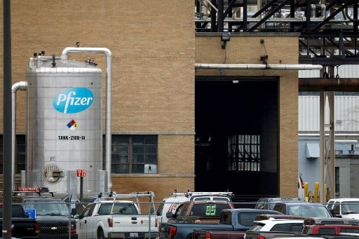 미국 미시건 칼라마주에 있는 화이자 글로벌 공급시설Global Supply facility)/사진=AFP