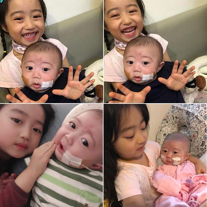 김미려 정성윤 부부의 딸 모아와 아들 이온/사진=김미려 인스타그램