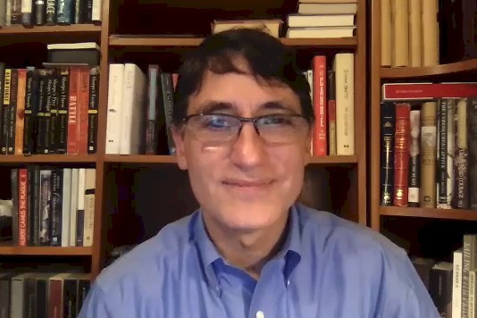 프랭크 자누지 맨스필드재단 대표의 모습.  © 여시재 대담 캡쳐