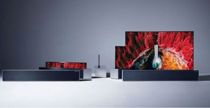 LG전자 '롤러블 TV'. 스카이워스가 공개한 제품 내 이미지와 똑같다/사진제공=LG전자