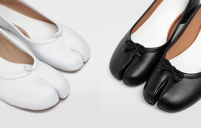 메종 마르지엘라의 앞 굽이 갈라진 '타비 슈즈' /사진=메종 마르지엘라