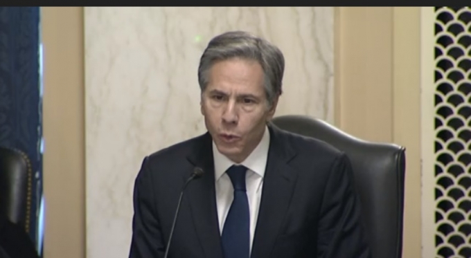 토니 블링컨 미 국무장관 후보자/미 상원 외교위원회 웹사이트 캡쳐