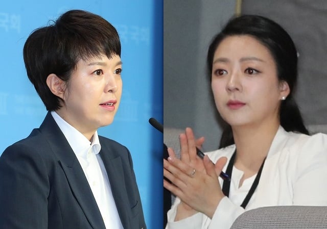 국민의힘 김은혜 의원(왼쪽)과 배현진 의원./사진제공=뉴시스