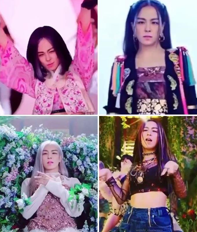 그룹 블랙핑크의 'How You Like That' 뮤직비디오에 그룹 빅뱅 탑의 얼굴을 합성한 영상./사진=탑 인스타그램