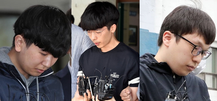 'n번방' 관련 피의자 강훈, 안승진, 남경읍/사진=뉴시스