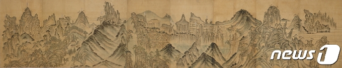 조선후기 칠보산에 대한 관심을 보여주는 '칠보산도'. (국립중앙박물관 제공) 2021.03.06.© 뉴스1