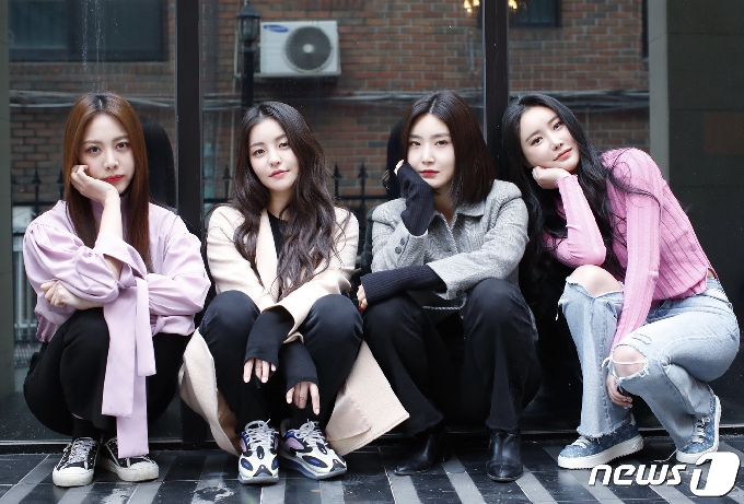 브레이브걸스(BraveGirls) 은지(왼쪽부터), 유정, 유나, 민영/뉴스1 © News1