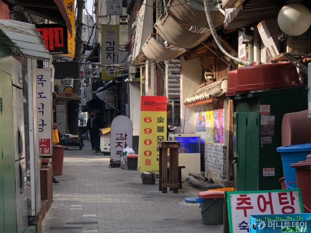 서울 광화문 일대 식당가 전경./사진=이재윤 기자