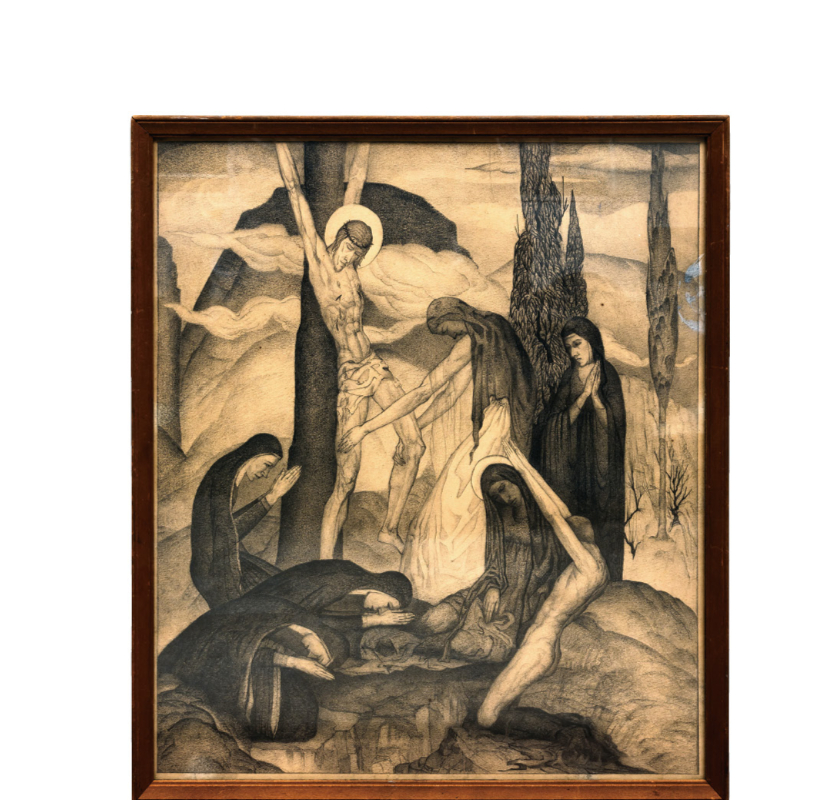 임용련이 미국 유학 시절 예일대 졸업작품으로 남긴 십자가의 상. /사진제공=도서출판 행복에너지