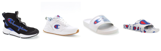 해외 시장에서 판매 중인 챔피온 브랜드 운동화 및 슬리퍼 대표 상품들. 국내시장에서도 공식 라이센스사를 통해 곧 판매될 것으로 보인다.