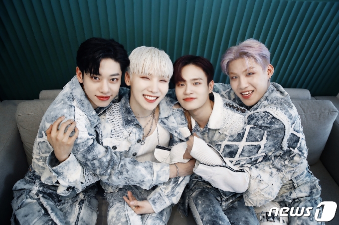 AB6IX 김동현(왼쪽부터), 전웅, 이대휘, 박우진/뉴스1 © News1 권현진 기자