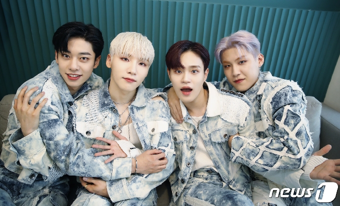 AB6IX 김동현(왼쪽부터), 전웅, 이대휘, 박우진/뉴스1 © News1 권현진 기자